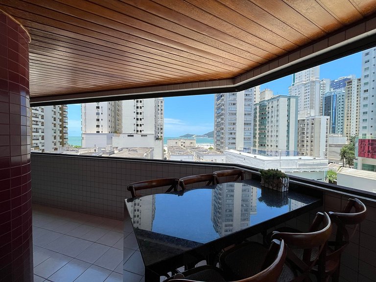 CT02- 2 Quartos| Quadra Mar| Churrasq | Vista mar