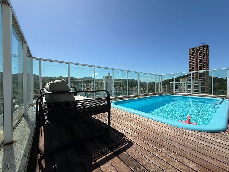 QE01- Studio| Jacuzzi Aquecida| Piscina| Churrasq.