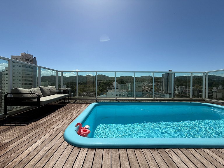 QE01- Studio| Jacuzzi Aquecida| Piscina| Churrasq.