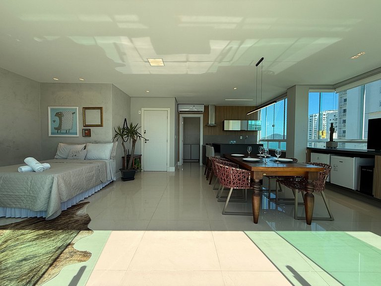 QE01- Studio| Jacuzzi Aquecida| Piscina| Churrasq.