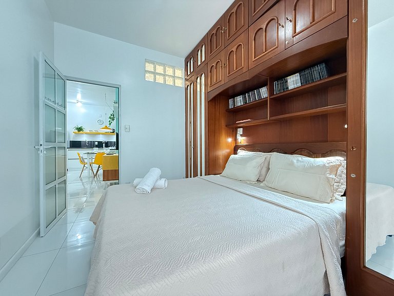 IO01- Pé na Areia| 2 Quartos| Centro