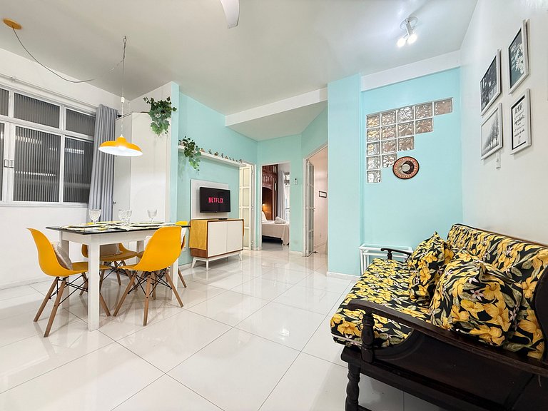 IO01- Pé na Areia| 2 Quartos| Centro