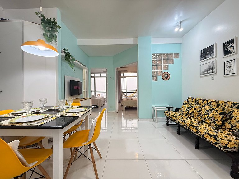 IO01- Pé na Areia| 2 Quartos| Centro