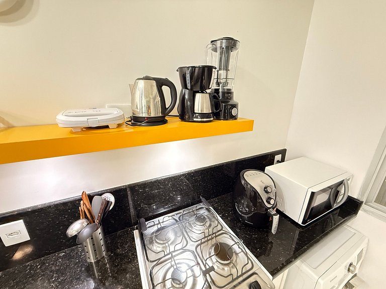 IO01- Pé na Areia| 2 Quartos| Centro