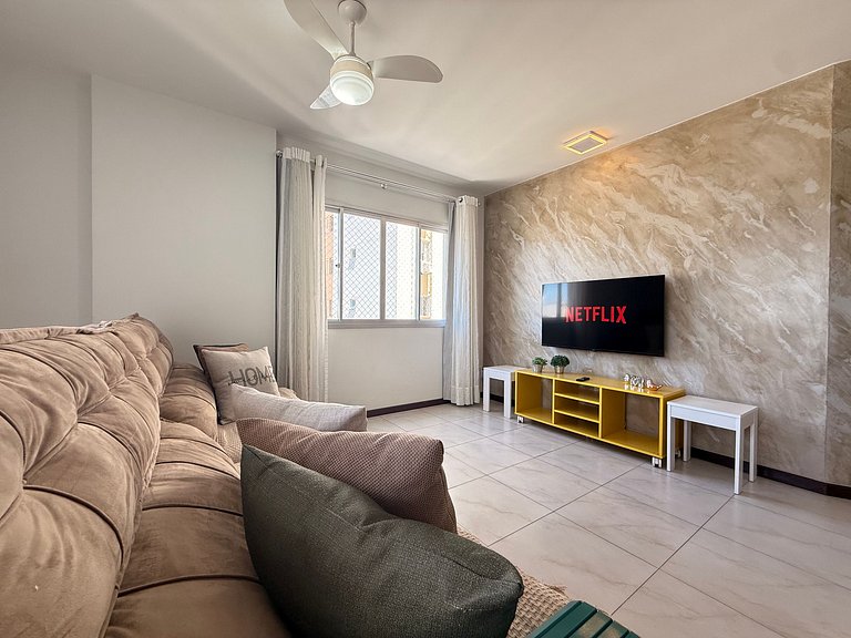 TG01- Apto Amplo com Vista Mar e Tela Proteção