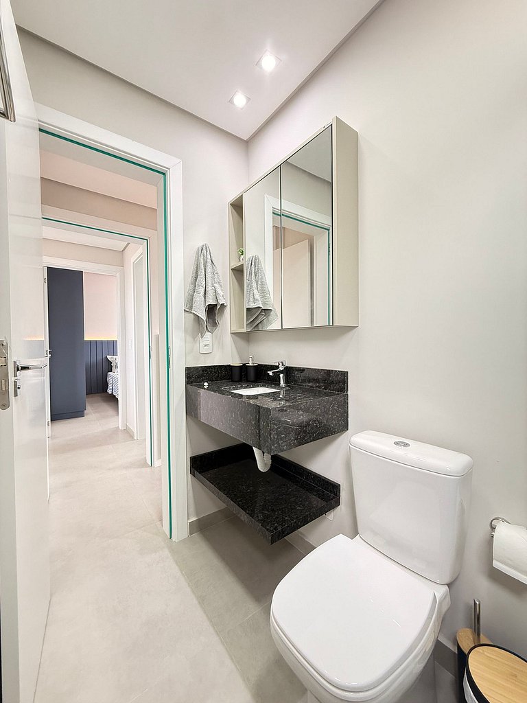 IA03- Apto Novo, Vista Mar, Churrasqueira e Wi-Fi