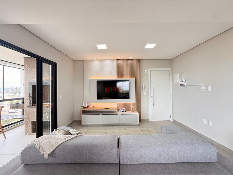 IA03- Apto Novo, Vista Mar, Churrasqueira e Wi-Fi