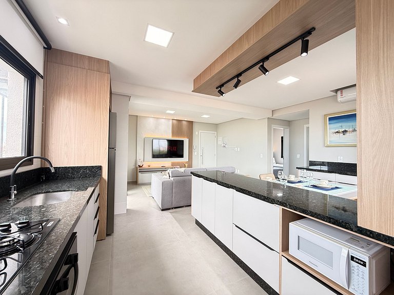 IA03- Apto Novo, Vista Mar, Churrasqueira e Wi-Fi