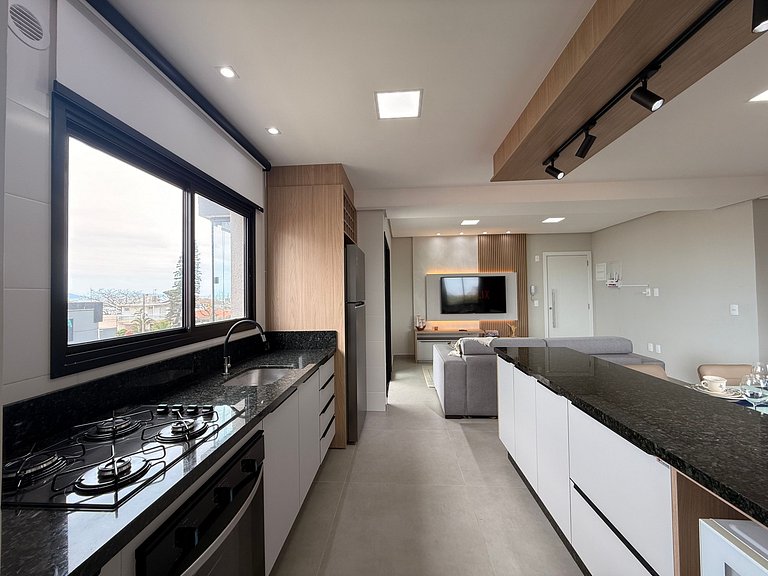 IA03- Apto Novo, Vista Mar, Churrasqueira e Wi-Fi