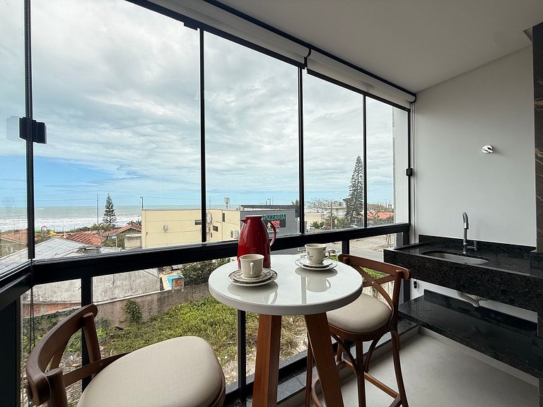 IA03- Apto Novo, Vista Mar, Churrasqueira e Wi-Fi