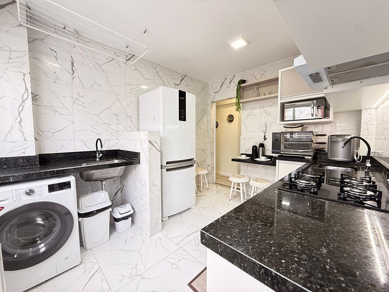 DD01- 3 Quartos| 3 Banheiros| Quadra Mar| Churrasq