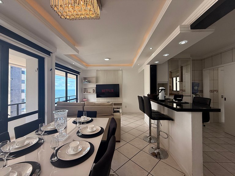 IT04- Vista mar, churrasqueira a 50m da orla