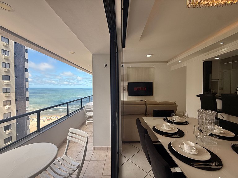 IT04- Vista mar, churrasqueira a 50m da orla