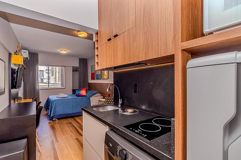 ST01- Studio Moderno Tudo a Pé no Centro de BC