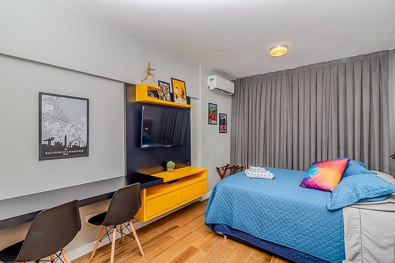 ST01- Studio Moderno Tudo a Pé no Centro de BC