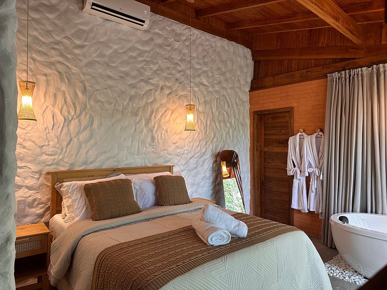 Cabana Rustico, Luxo & SPA : Sauna de Vidro