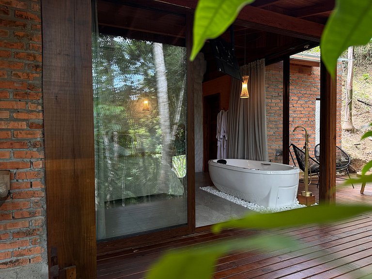 Cabana Rustico, Luxo & SPA : Sauna de Vidro