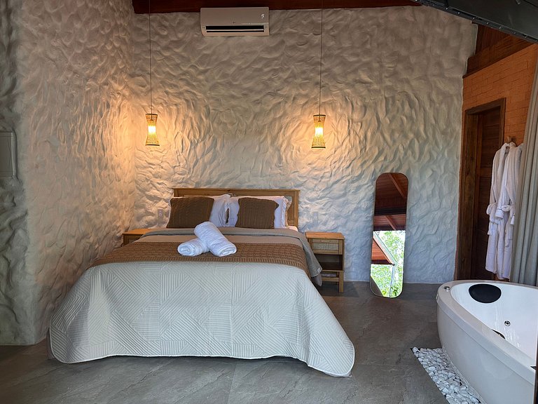 Cabana Rustico, Luxo & SPA : Sauna de Vidro