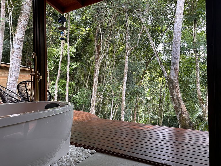 Cabana Rustico, Luxo & SPA : Sauna de Vidro