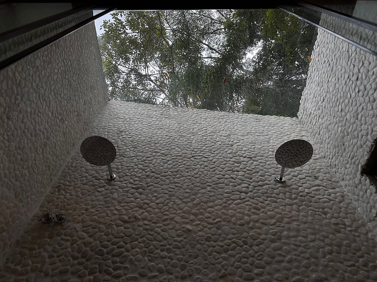 Cabana Rustico, Luxo & SPA : Sauna de Vidro