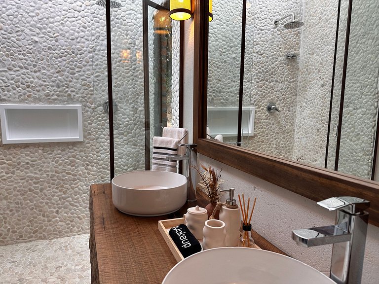 Cabana Rustico, Luxo & SPA : Sauna de Vidro