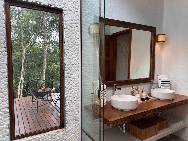 Cabana Rustico, Luxo & SPA : Sauna de Vidro