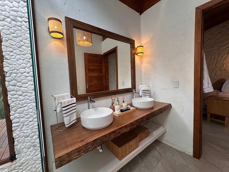 Cabana Rustico, Luxo & SPA : Sauna de Vidro