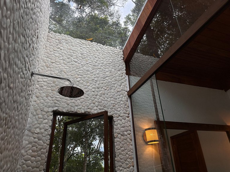 Cabana Rustico, Luxo & SPA : Sauna de Vidro