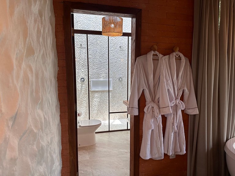 Cabana Rustico, Luxo & SPA : Sauna de Vidro