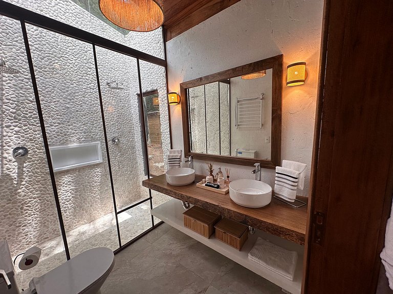 Cabana Rustico, Luxo & SPA : Sauna de Vidro