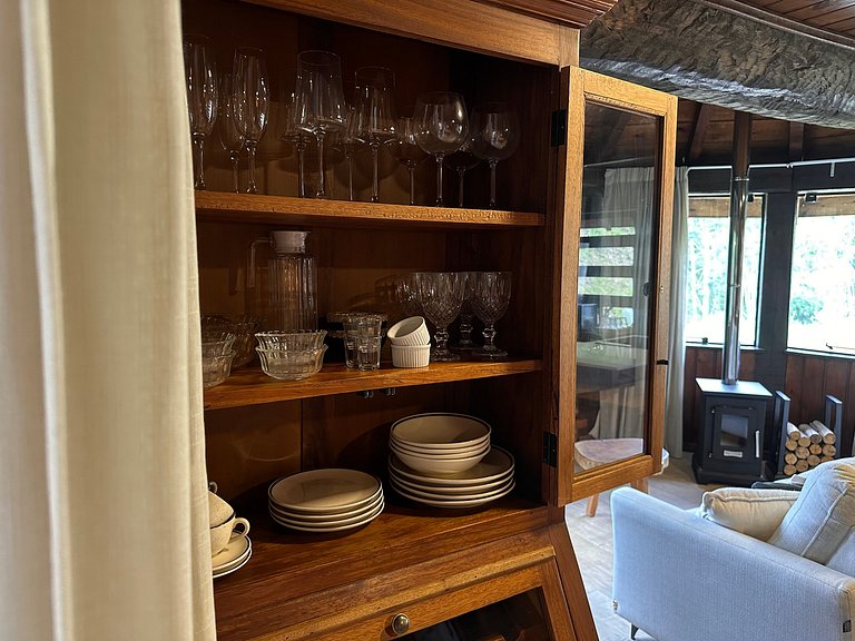 Cabana Rustico, Luxo & SPA : Sauna de Vidro