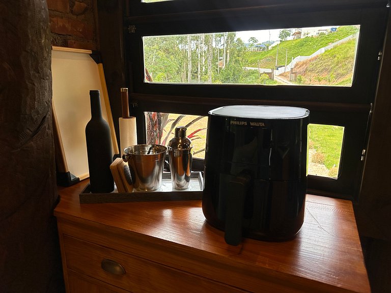 Cabana Rustico, Luxo & SPA : Sauna de Vidro