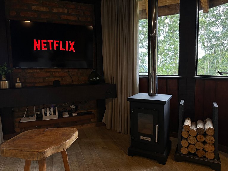 Cabana Rustico, Luxo & SPA : Sauna de Vidro