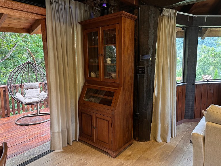 Cabana Rustico, Luxo & SPA : Sauna de Vidro