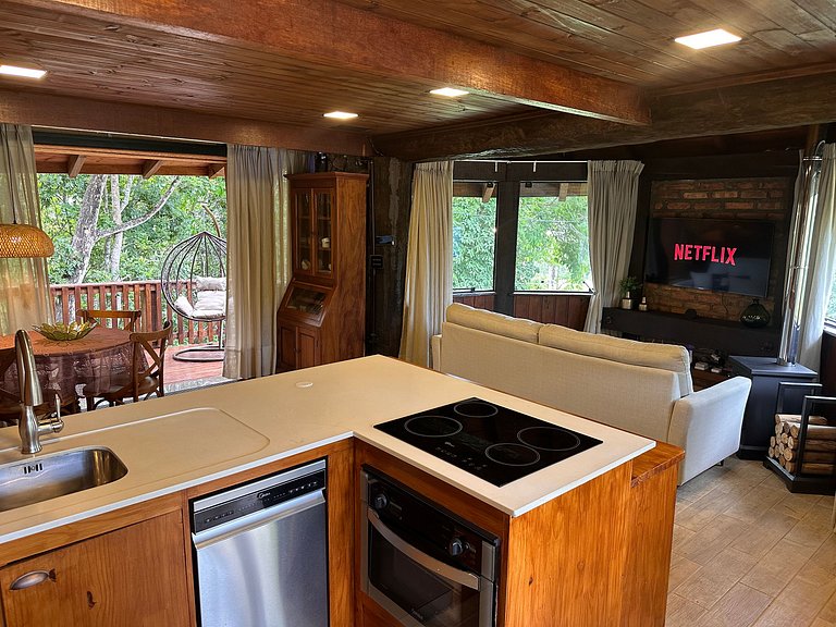 Cabana Rustico, Luxo & SPA : Sauna de Vidro