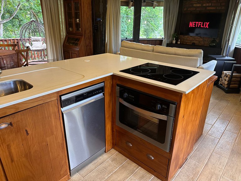 Cabana Rustico, Luxo & SPA : Sauna de Vidro