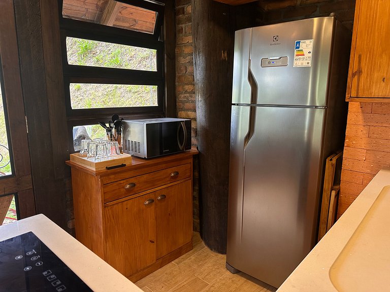 Cabana Rustico, Luxo & SPA : Sauna de Vidro