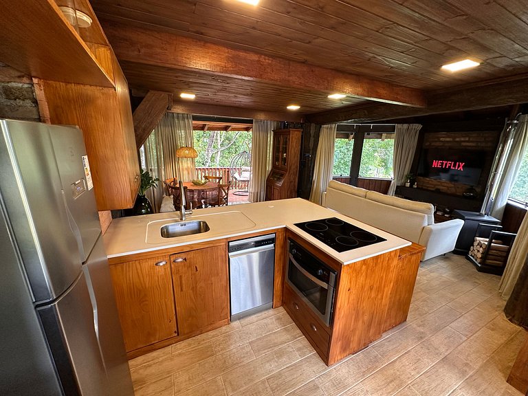 Cabana Rustico, Luxo & SPA : Sauna de Vidro