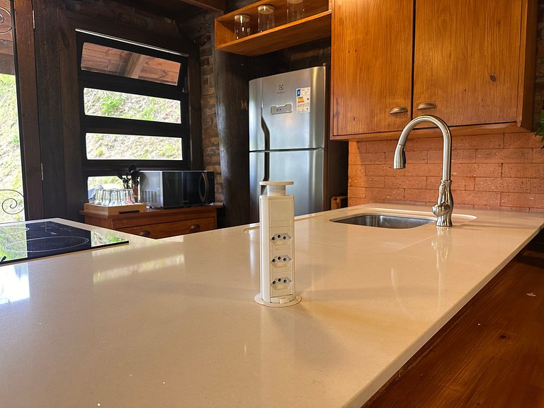 Cabana Rustico, Luxo & SPA : Sauna de Vidro