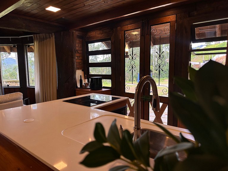 Cabana Rustico, Luxo & SPA : Sauna de Vidro