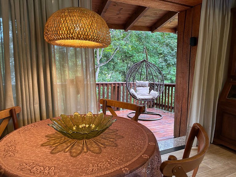 Cabana Rustico, Luxo & SPA : Sauna de Vidro