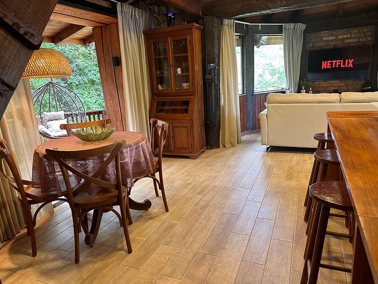 Cabana Rustico, Luxo & SPA : Sauna de Vidro