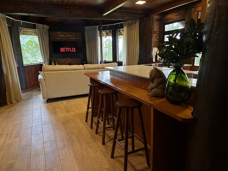 Cabana Rustico, Luxo & SPA : Sauna de Vidro