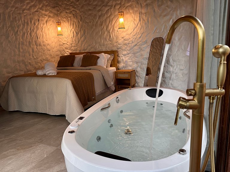 Cabana Rustico, Luxo & SPA : Sauna de Vidro