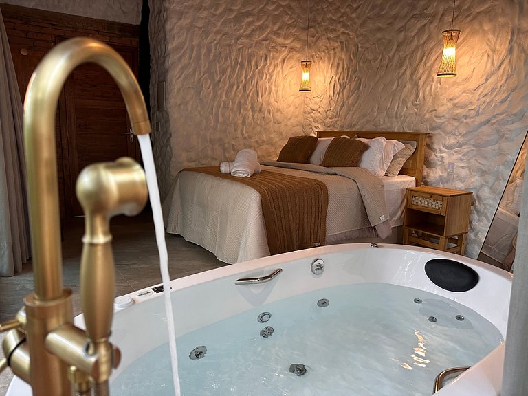 Cabana Rustico, Luxo & SPA : Sauna de Vidro