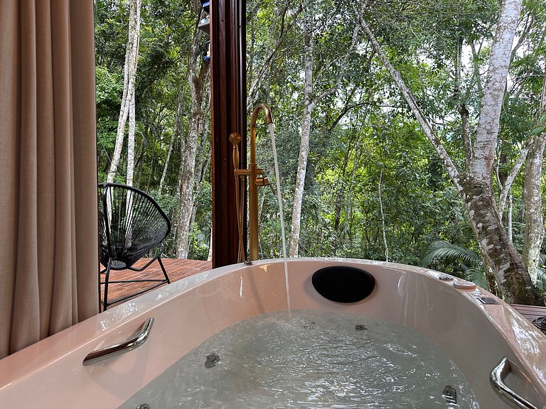 Cabana Rustico, Luxo & SPA : Sauna de Vidro