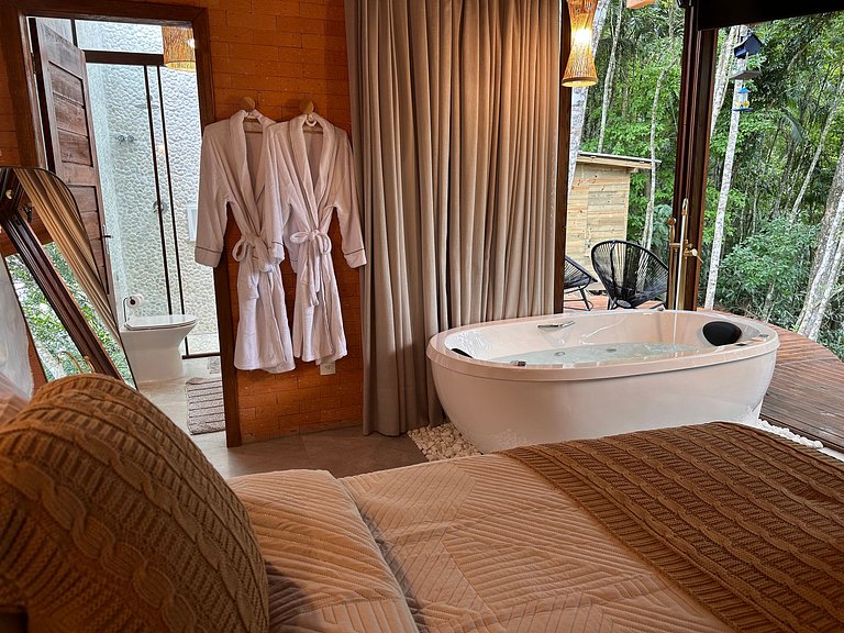 Cabana Rustico, Luxo & SPA : Sauna de Vidro