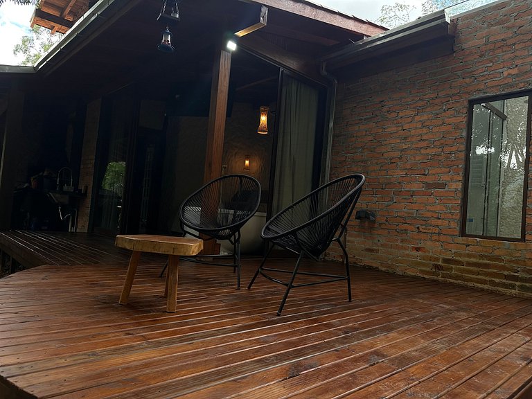 Cabana Rustico, Luxo & SPA : Sauna de Vidro