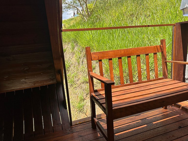 Cabana Rustico, Luxo & SPA : Sauna de Vidro