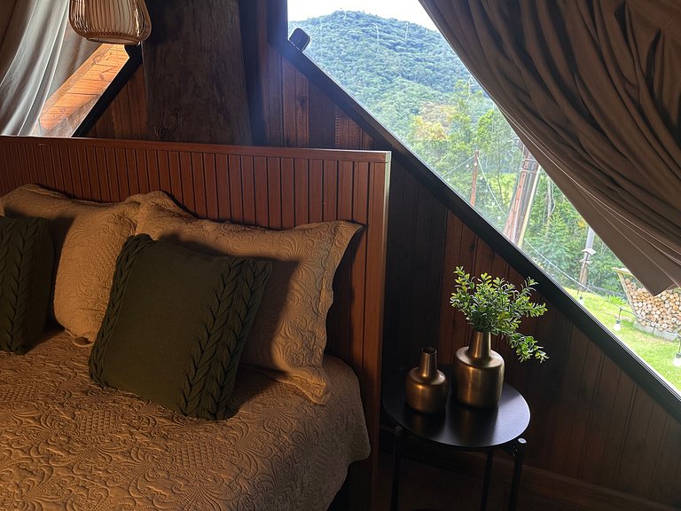 Cabana Rustico, Luxo & SPA : Sauna de Vidro